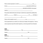 Free Printable Lease Extension Form