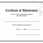 Blank Award Certificate