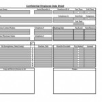 Employee Data Sheet Table