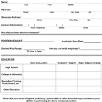 Job Application Form