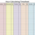 Hour Calculating Time Sheet