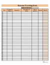 Expense Tracking Chart - PDF Form for Download