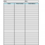 Printable Sign-In Sheet