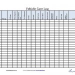 Vehicle Care Log