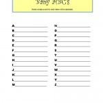 ABC Baby Shower Game