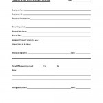 Time Off Request Form
