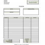 Standard Business Invoice Template