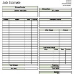 Classic Job Estimate Form