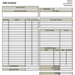 Basic Job Invoice