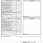 Electrical Business Estimate Form