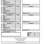 Cleaning Service Invoice