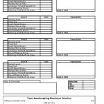 Landscaping Business Invoice