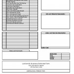 Locksmith Business Invoice