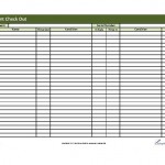 Printable Equipment Check-Out Form