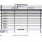 Insurance Tracking Log