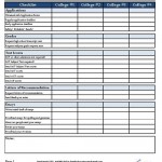 College Application Checklist (Page 1 of 2)