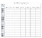 Work Schedule Template Hourly Microsoft Excel