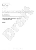 Credit Freeze Letter Template