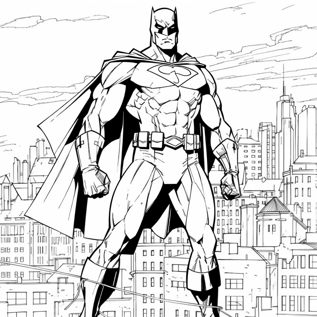 Superhero Coloring Pages Batman Coloring Page Bubakid - vrogue.co